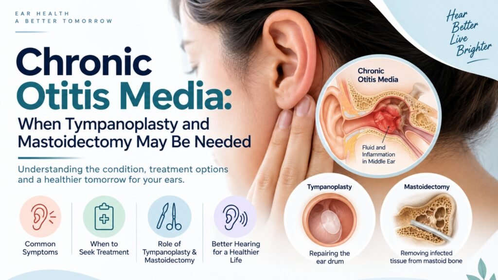 Chronic Otitis Media: When Tympanoplasty and Mastoidectomy May Be Needed