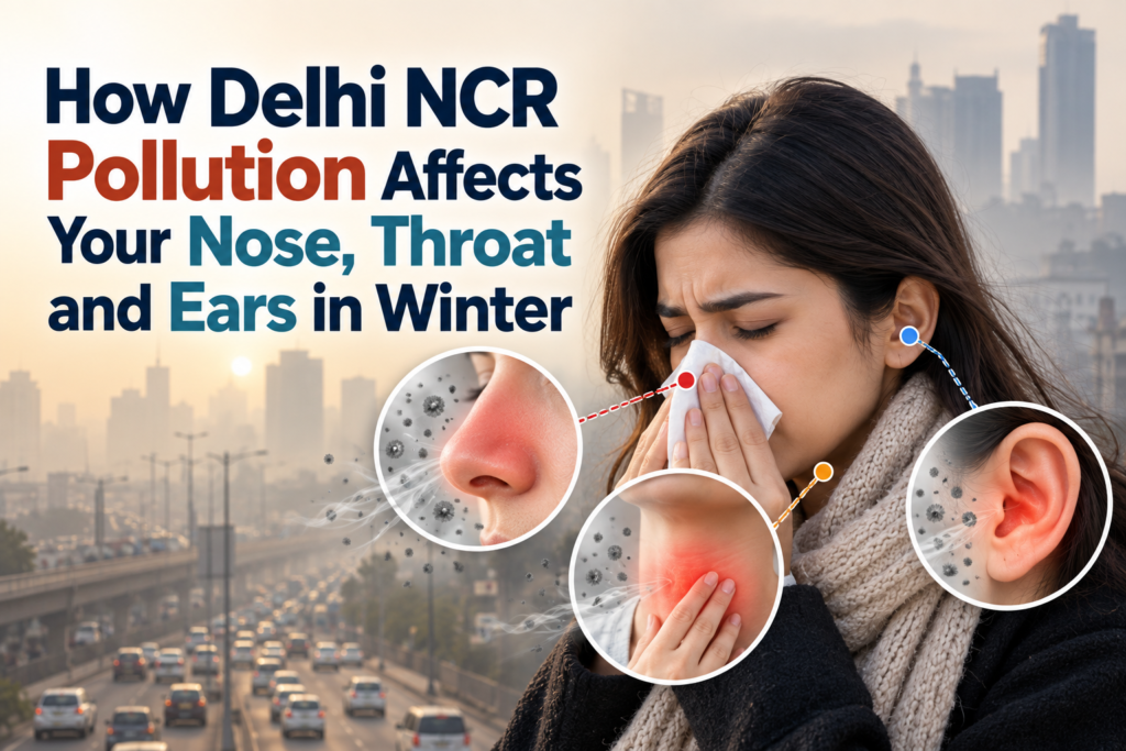 How Delhi NCR Pollution Affects Your Nose, Throat and Ears in Winter